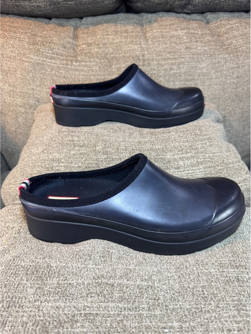 Hunter Original Play Clogs Navy Blue Waterproof Rubber Slip On Mules Men’s 13